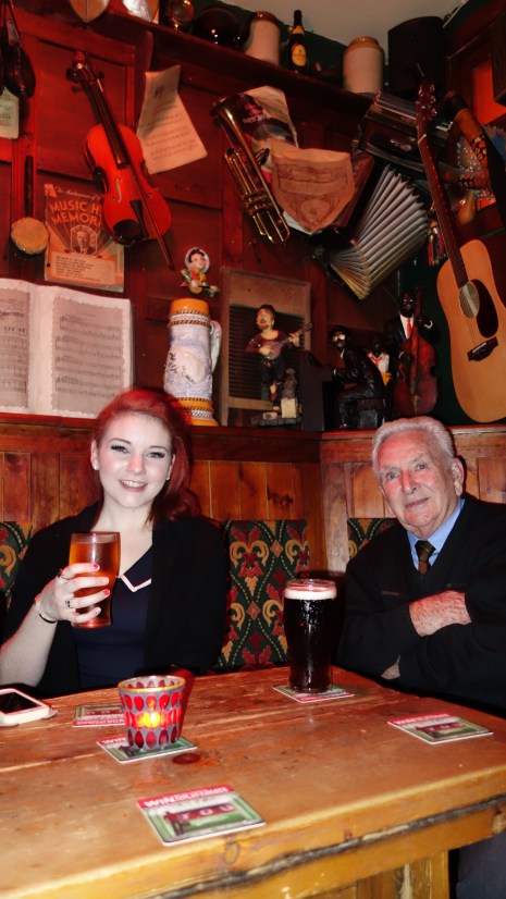 Marion and Dermot in the Session bar at Kelly's Hotel Tullamore