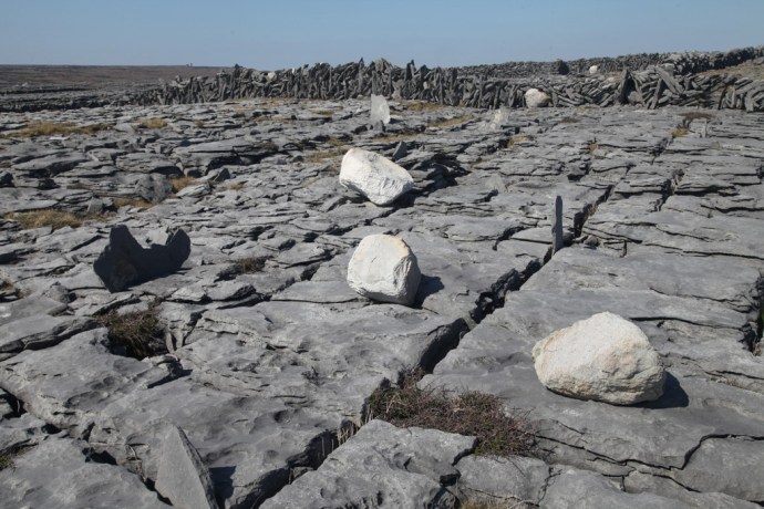 Inis Mor.  Glacial erratics near Black Fort