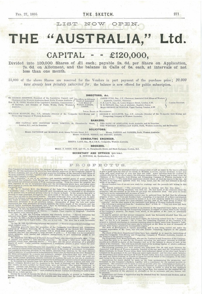 australia prospectus